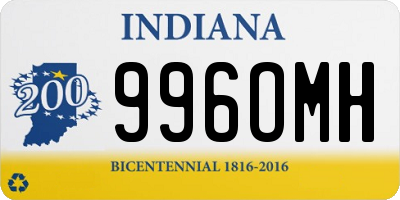 IN license plate 996OMH