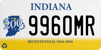 IN license plate 996OMR