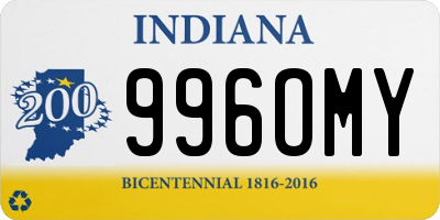 IN license plate 996OMY