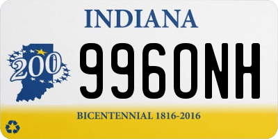 IN license plate 996ONH