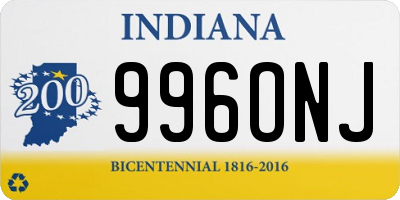 IN license plate 996ONJ