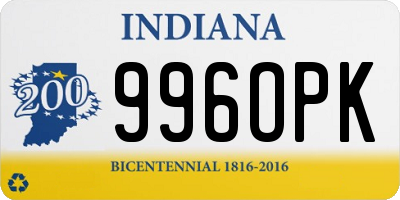 IN license plate 996OPK