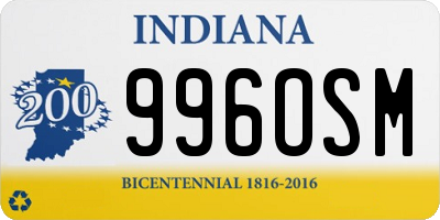 IN license plate 996OSM