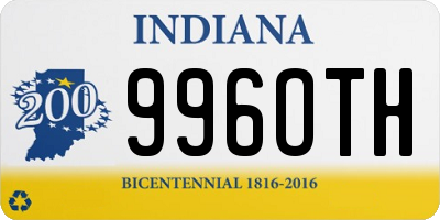 IN license plate 996OTH