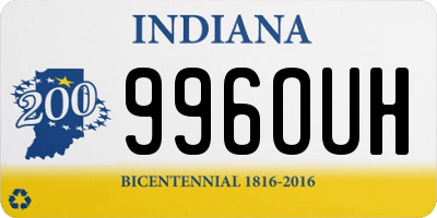 IN license plate 996OUH