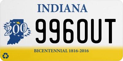 IN license plate 996OUT