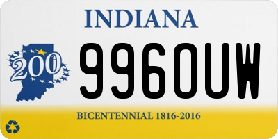 IN license plate 996OUW