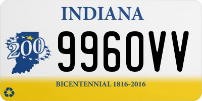 IN license plate 996OVV