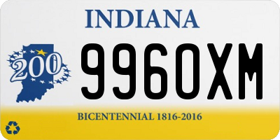 IN license plate 996OXM