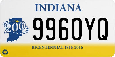 IN license plate 996OYQ
