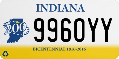 IN license plate 996OYY