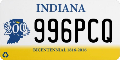 IN license plate 996PCQ