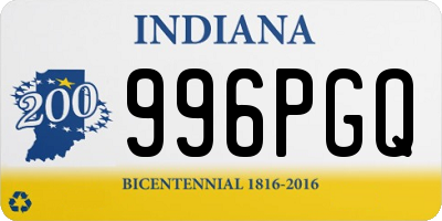 IN license plate 996PGQ