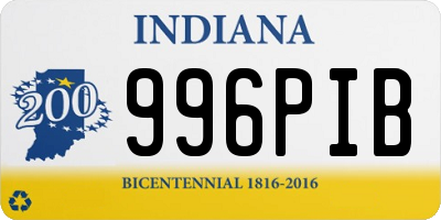 IN license plate 996PIB