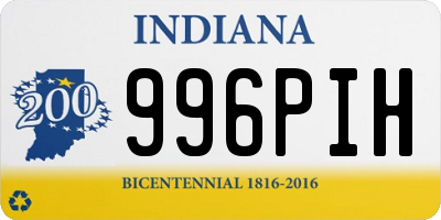 IN license plate 996PIH
