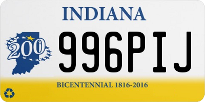 IN license plate 996PIJ