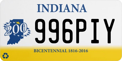 IN license plate 996PIY