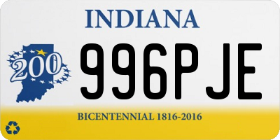 IN license plate 996PJE