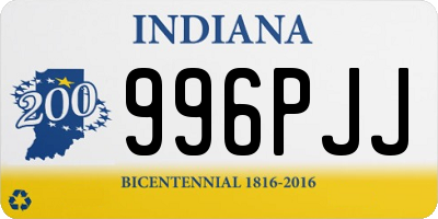 IN license plate 996PJJ