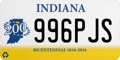 IN license plate 996PJS