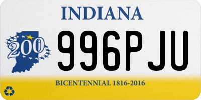 IN license plate 996PJU