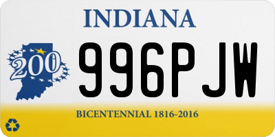 IN license plate 996PJW