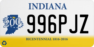 IN license plate 996PJZ