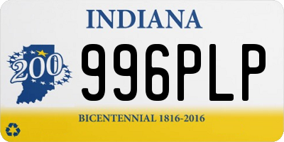 IN license plate 996PLP