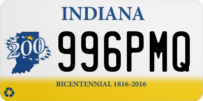 IN license plate 996PMQ