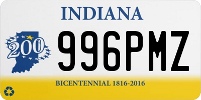 IN license plate 996PMZ