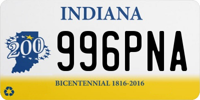 IN license plate 996PNA