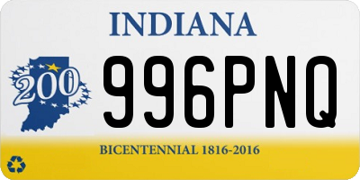 IN license plate 996PNQ