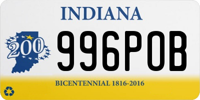 IN license plate 996POB