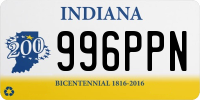 IN license plate 996PPN