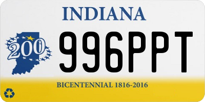 IN license plate 996PPT