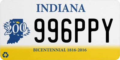 IN license plate 996PPY