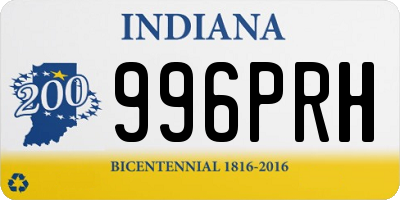 IN license plate 996PRH