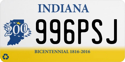 IN license plate 996PSJ