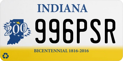 IN license plate 996PSR