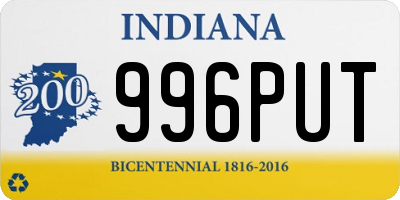 IN license plate 996PUT