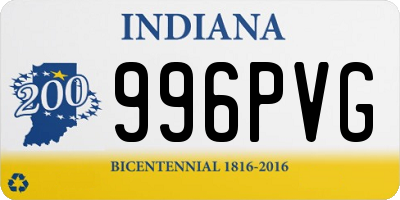 IN license plate 996PVG