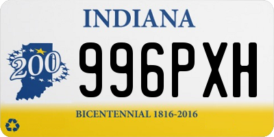 IN license plate 996PXH