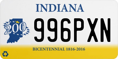 IN license plate 996PXN