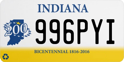 IN license plate 996PYI