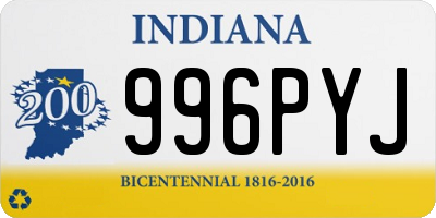 IN license plate 996PYJ