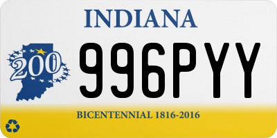 IN license plate 996PYY