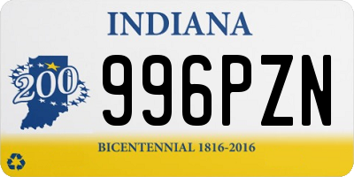 IN license plate 996PZN