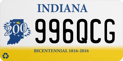 IN license plate 996QCG