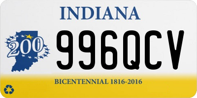 IN license plate 996QCV