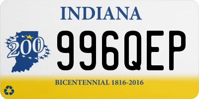 IN license plate 996QEP